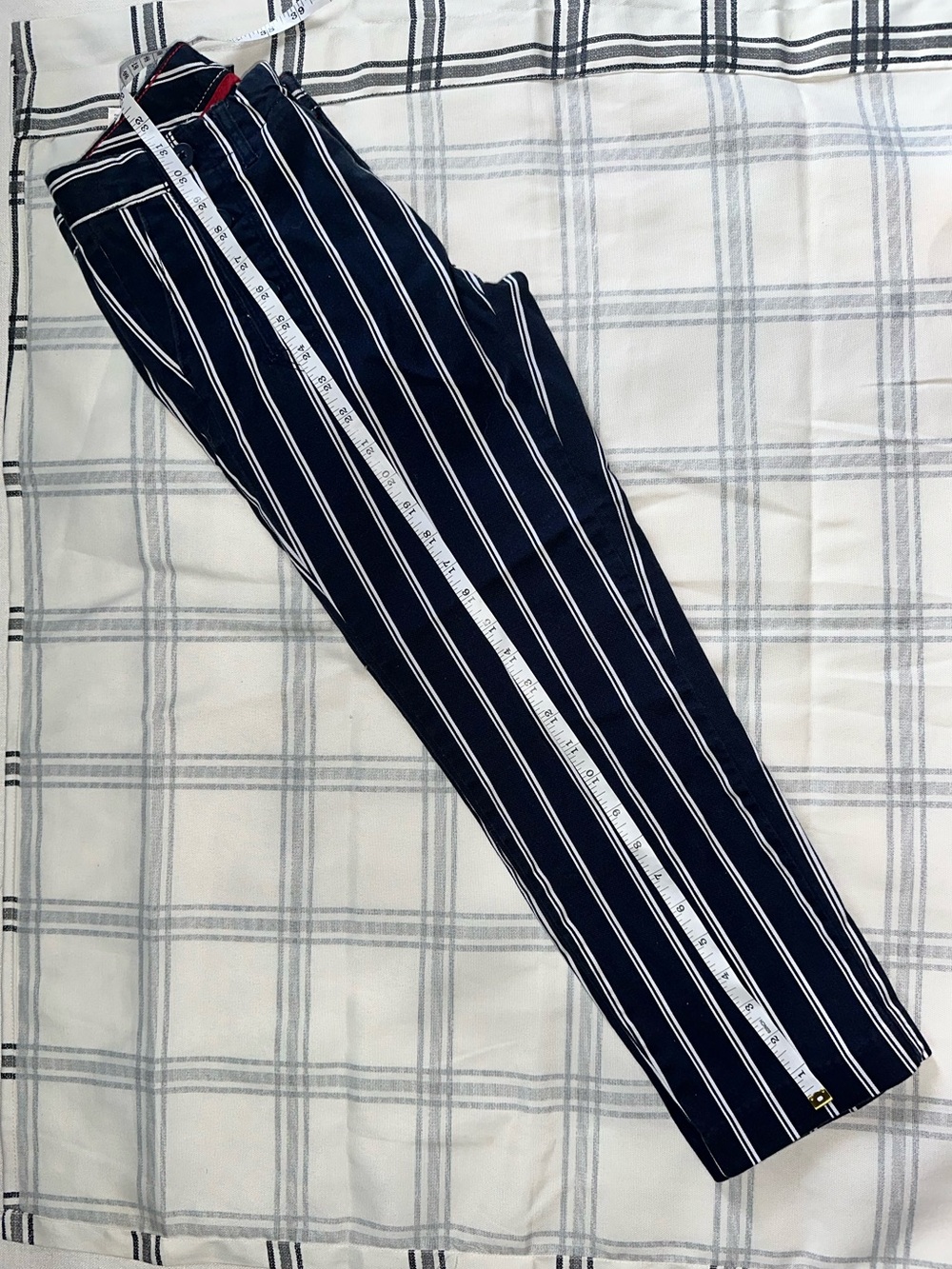Tommy Hilfiger Navy & White Vertical Stripe Capris - Picture 7 of 7